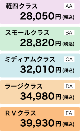 車検間18か月コース料金