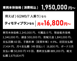 価格　SIENTA